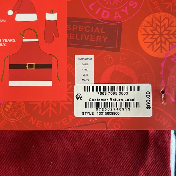 Martha Stewart Holiday Collection 3-piece Kid’s cooking set - Picture 2 of 6